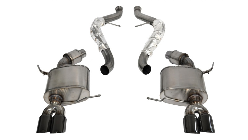 BMW M3 Performance Exhaust - Rear - CORSA Performance - Sport Cat-Back Dual Rear Exit with Twin 3.0in. Tips - Black - `08-`12